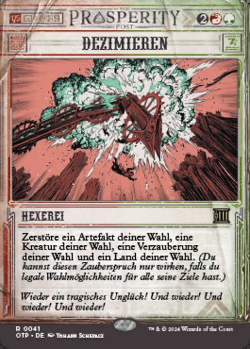 Dezimieren OTP-41 Rare Near Mint Deutsch