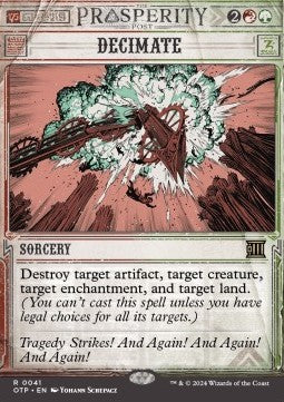 Decimate OTP-41 Rare Near Mint Englisch