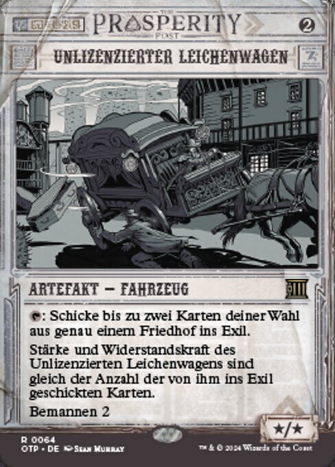 Unlizenzierter Leichenwagen OTP-64 Rare Near Mint Deutsch