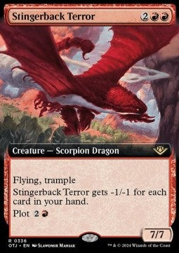 Stingerback Terror XOTJ-336 Rare Near Mint Englisch Foil