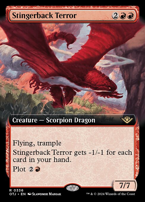 Stingerback Terror XOTJ-336 Rare Near Mint Englisch Foil