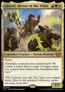 Ghired, Mirror of the Wilds OTJ-205 Mythic Near Mint Englisch Foil
