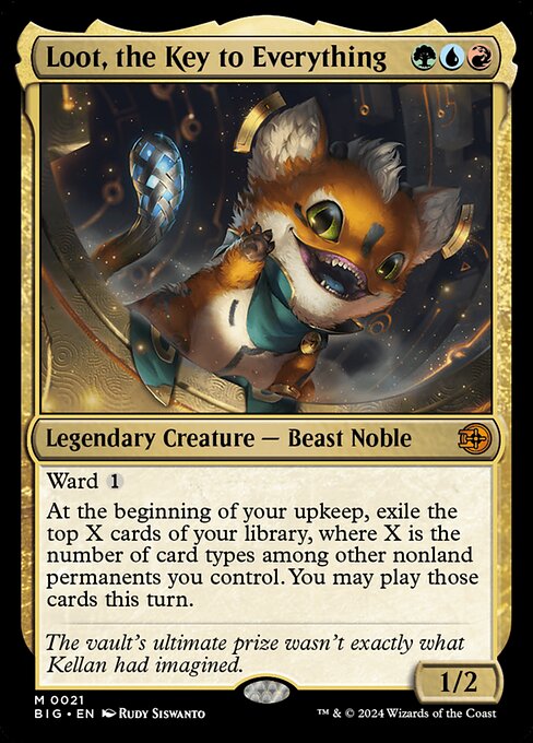 Loot, the Key to Everything (V.1) BIG-21 Mythic Near Mint Englisch Foil