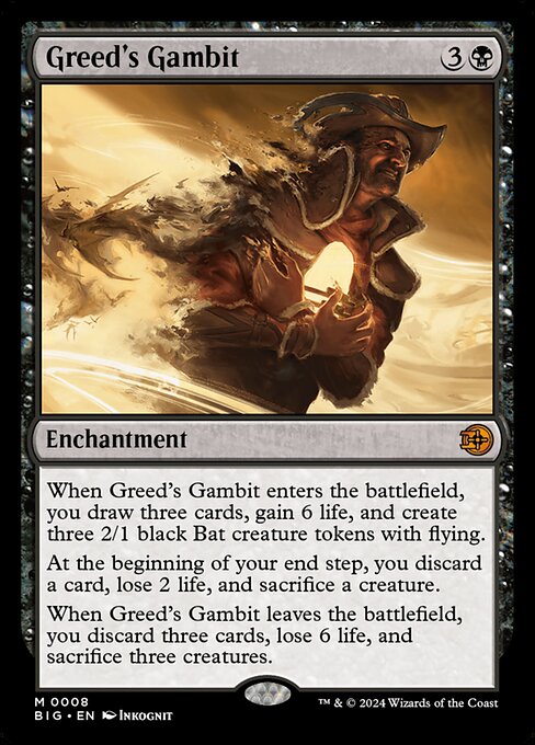 Greed's Gambit BIG-8 Mythic Near Mint Englisch