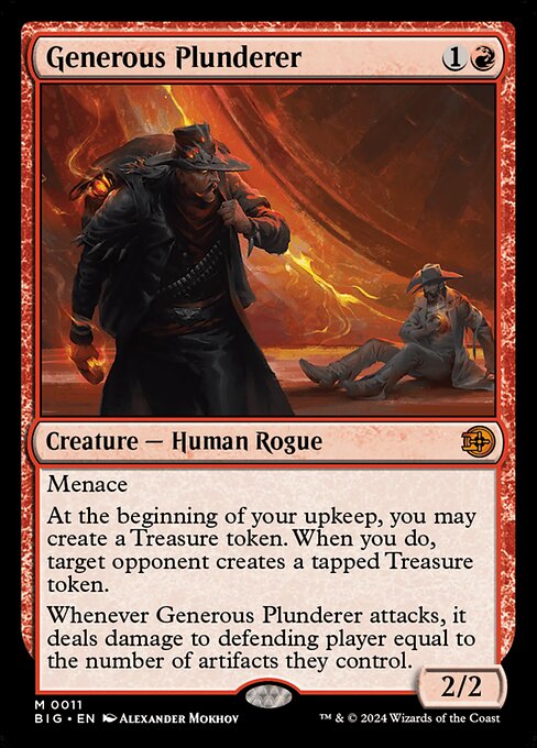Generous Plunderer (V.1) BIG-11 Mythic Near Mint Englisch Foil