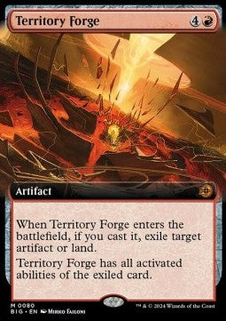 Territory Forge (V.3) BIG-80 Mythic Near Mint Deutsch Foil