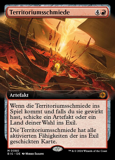 Territory Forge (V.3) BIG-80 Mythic Near Mint Deutsch Foil