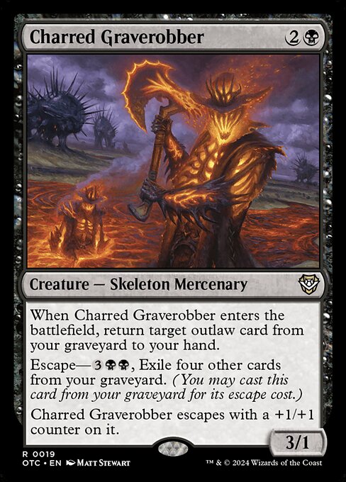 Charred Graverobber OTC-19 Rare Near Mint Englisch