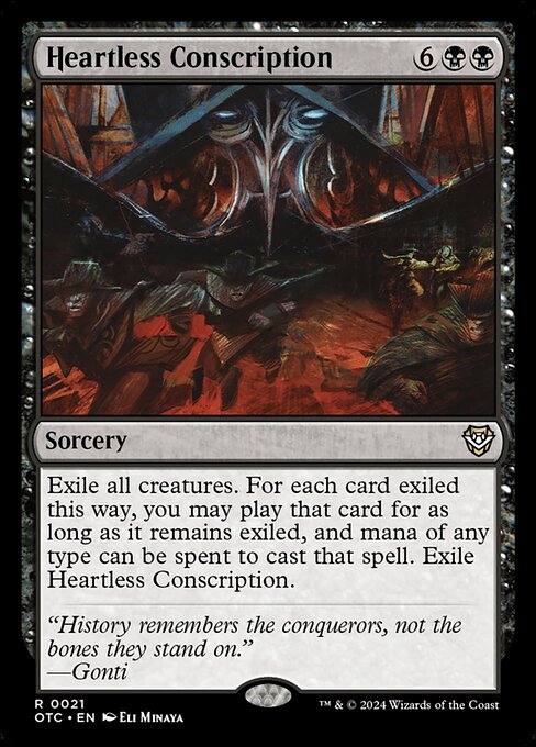 Heartless Conscription OTC-21 Rare Near Mint Englisch