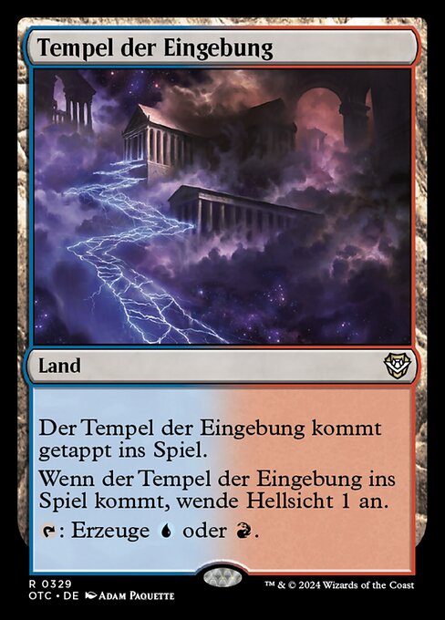 Tempel der Eingebung OTC-329 Rare Near Mint Deutsch