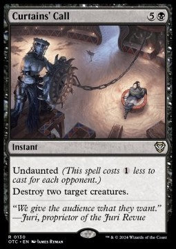 Curtains' Call OTC-130 Rare Near Mint Englisch