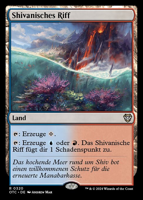 Shivanisches Riff OTC-320 Rare Near Mint Deutsch