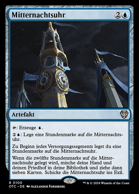 Mitternachtsuhr OTC-100 Rare Good Deutsch