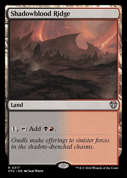 Shadowblood Ridge OTC-317 Rare Near Mint Englisch