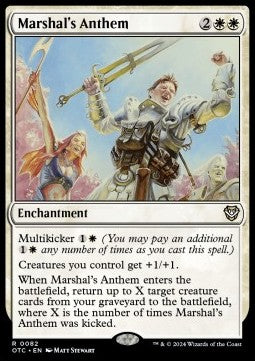 Marshal's Anthem OTC-82 Rare Near Mint Englisch
