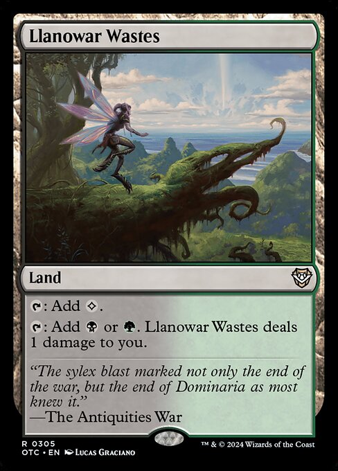 Llanowar Wastes OTC-305 Rare Near Mint Englisch