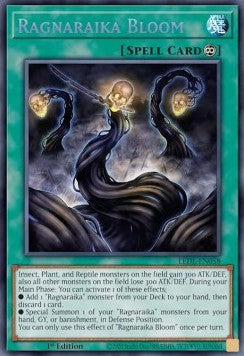 Ragnaraika Bloom LEDE-058 Secret Rare Near Mint Englisch 1. Auflage