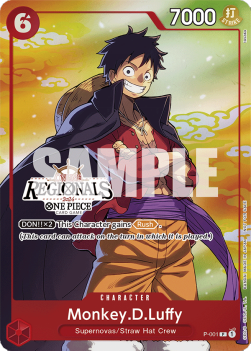 Monkey.D.Luffy (P-001) (V.2) STP Promo Excellent Englisch