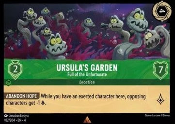 Ursula's Garden - Full of the Unfortunate 4URS-102 Rare Near Mint Deutsch