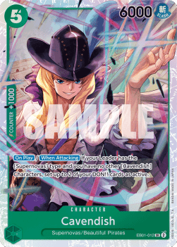 Cavendish (EB01-012) (V.1) EB01 Super Rare Light Played Englisch