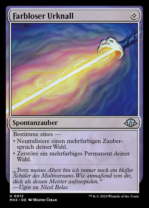 Farbloser Urknall MH3-12 Uncommon Excellent Deutsch