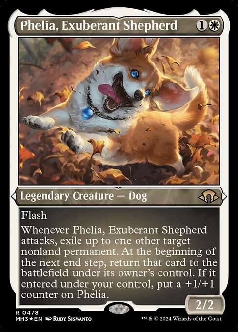 Phelia, Exuberant Shepherd XMH3-478 Rare Near Mint Englisch Foil