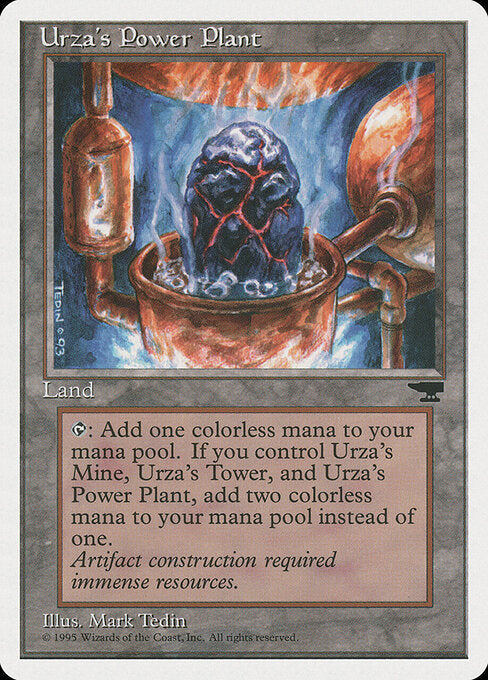 Urza's Power Plant (V.1) CHR- Common Excellent Englisch