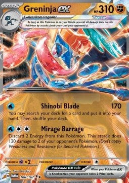 Greninja ex TWM-106 Double Rare Near Mint Englisch
