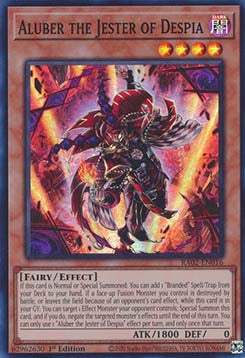 Aluber der Narr von Despia (V.1) RA02-016 Super Rare Excellent Deutsch 1. Auflage