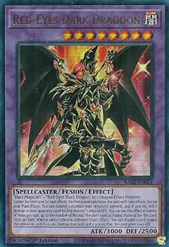Rotäugiger dunkler Dragoner RA02-DE021 Ultra Rare Near Mint Deutsch 1. Auflage