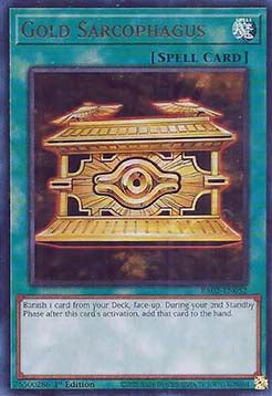 Gold-Sarkophag (V.2) RA02-052 Ultra Rare Good Deutsch 1. Auflage