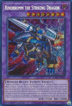Rindbrumm the Striking Dragon (V.3) RA02-EN025 Secret Rare Near Mint Englisch 1. Auflage