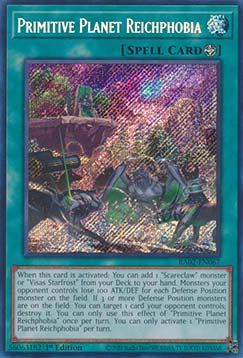 Primitiver Planet Reichphobia (V.3) RA02-067 Secret Rare Excellent Deutsch 1. Auflage