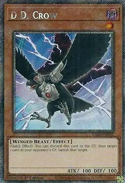 D.D. Crow (V.4) RA02-EN002 Platinum Secret Rare Excellent Englisch 1. Auflage