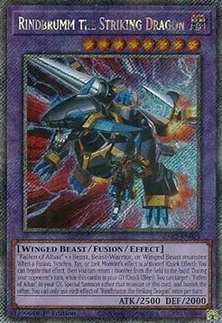 Rindbrumm the Striking Dragon (V.4) RA02-EN025 Platinum Secret Rare Near Mint Englisch 1. Auflage