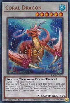 Coral Dragon (V.7) RA02-EN031 Ultimate Rare Near Mint Englisch 1. Auflage