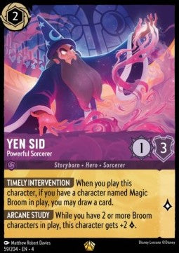 Yen Sid - Mächtiger Zauberer (V.1) 4URS-59 Legendary Near Mint Deutsch Foil