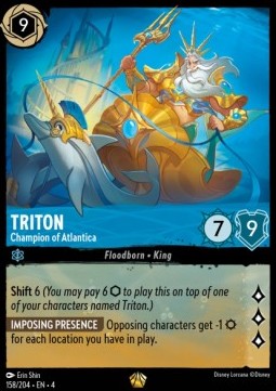 Triton - Champion of Atlantica 4URS-158 Legendary Near Mint Englisch Foil