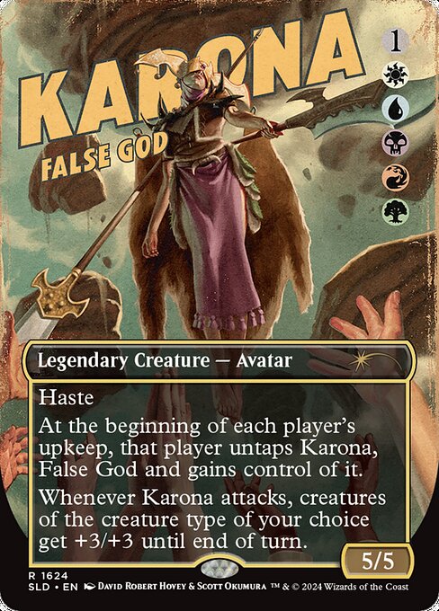 Karona, False God SLDSP4-1624 Rare Near Mint Englisch Foil