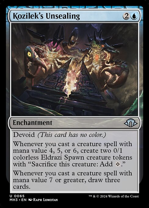 Kozilek's Unsealing MH3-65 Uncommon Near Mint Englisch