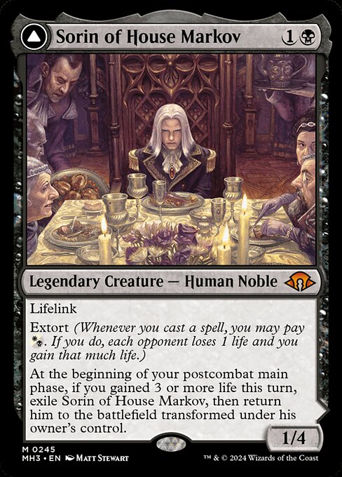 Sorin of House Markov // Sorin, Ravenous Neonate MH3-245 Mythic Boosterfrisch Englisch