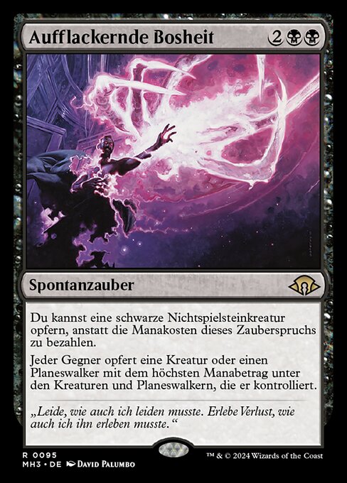 Aufflackernde Bosheit MH3-95 Rare Near Mint Deutsch