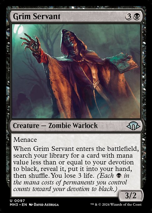 Grim Servant MH3-97 Uncommon Near Mint Englisch