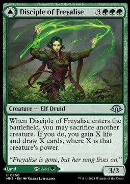 Disciple of Freyalise // Garden of Freyalise MH3-250 Uncommon Near Mint Englisch