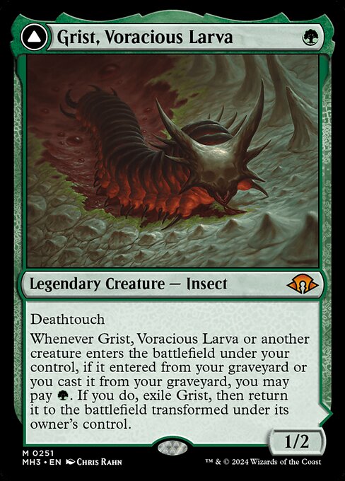 Grist, gefräßige Larve // Grist der Seuchenschwarm MH3-251 Mythic Near Mint Englisch Foil