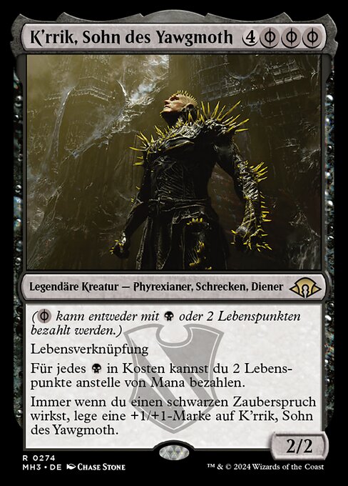 K'rrik, Sohn des Yawgmoth MH3-274 Rare Near Mint Deutsch