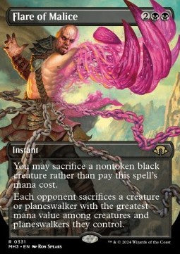 Aufflackernde Bosheit (V.1) XMH3-331 Rare Near Mint Englisch Foil