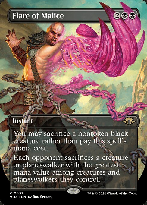 Aufflackernde Bosheit (V.1) XMH3-331 Rare Near Mint Englisch Foil