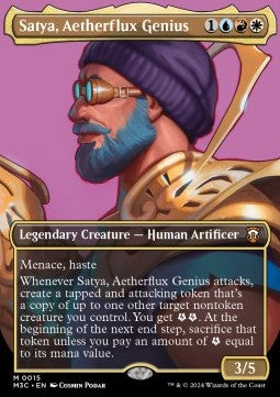 Satya, Aetherflux Genius (V.1) XM3C-15 Mythic Boosterfrisch Englisch
