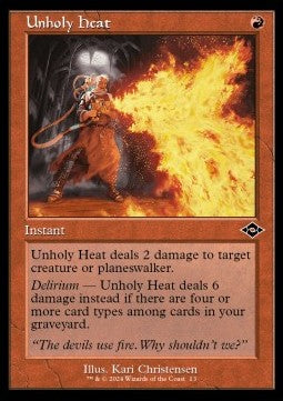 Unholy Heat RMH3-13 Common Near Mint Englisch Foil